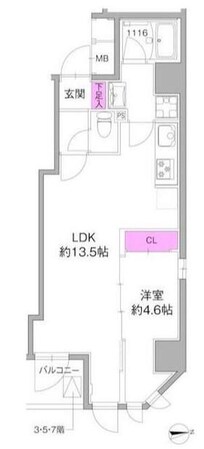 アゼスト浅草(AZEST浅草)の物件間取画像